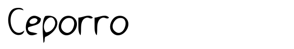 Ceporro font