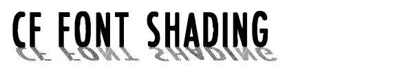 CF Font Shading font