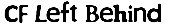 CF Left Behind font
