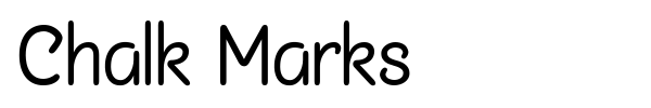 Chalk Marks font