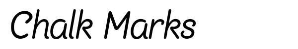 Chalk Marks font preview