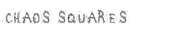 Chaos squares font