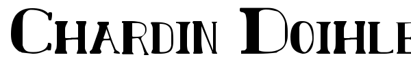 Chardin Doihle font preview