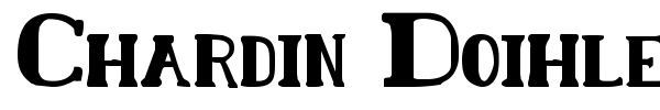 Chardin Doihle font preview