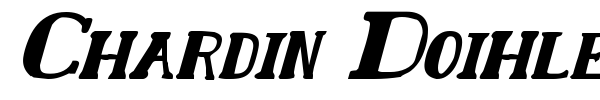 Chardin Doihle font preview