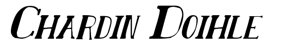 Chardin Doihle font preview