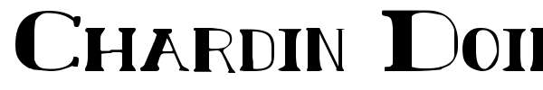 Chardin Doihle font preview