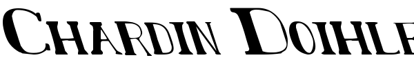 Chardin Doihle font preview