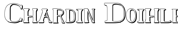 Chardin Doihle font preview