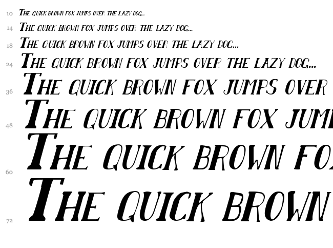 Chardin Doihle font waterfall