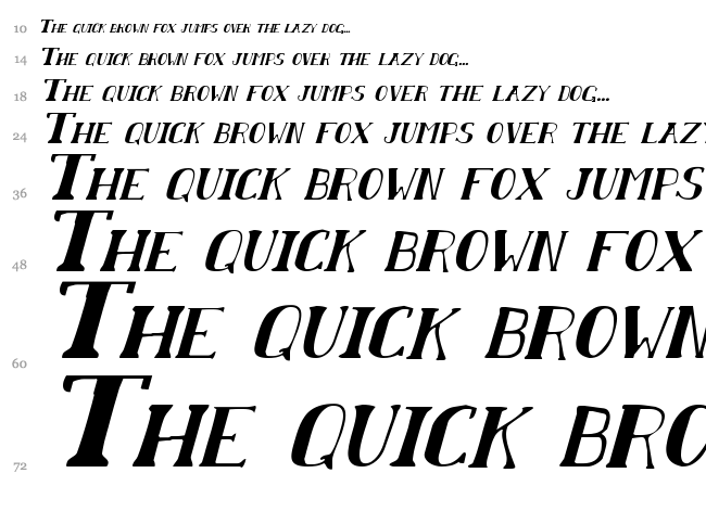 Chardin Doihle font waterfall