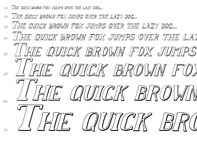 Chardin Doihle font waterfall