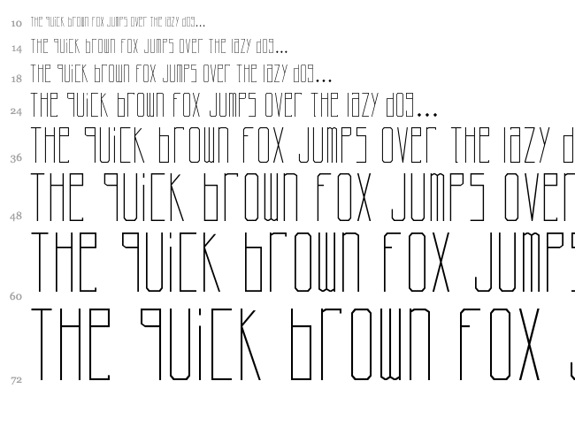 CherryMoon font waterfall