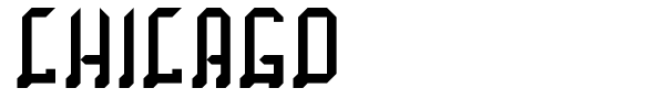 Chicago font