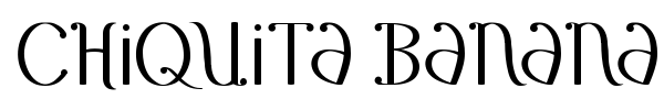 Chiquita Banana font