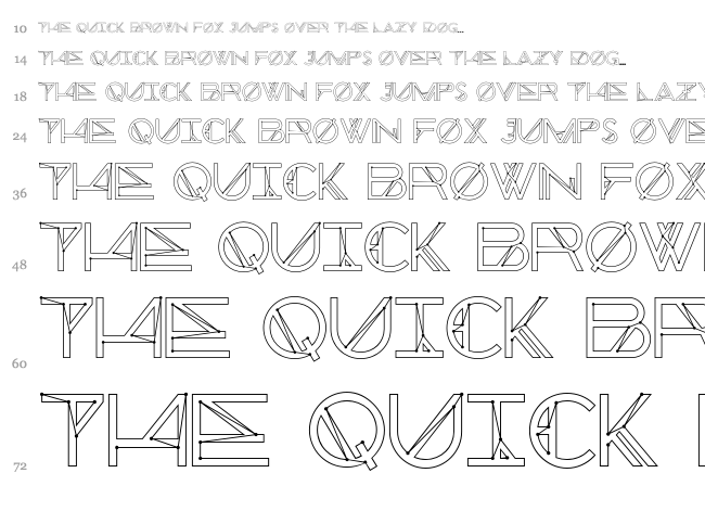 Chronic font waterfall