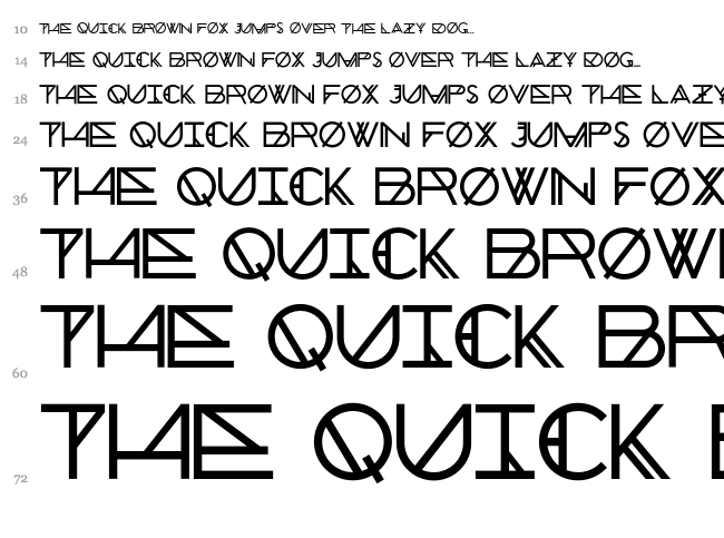 Chronic font waterfall