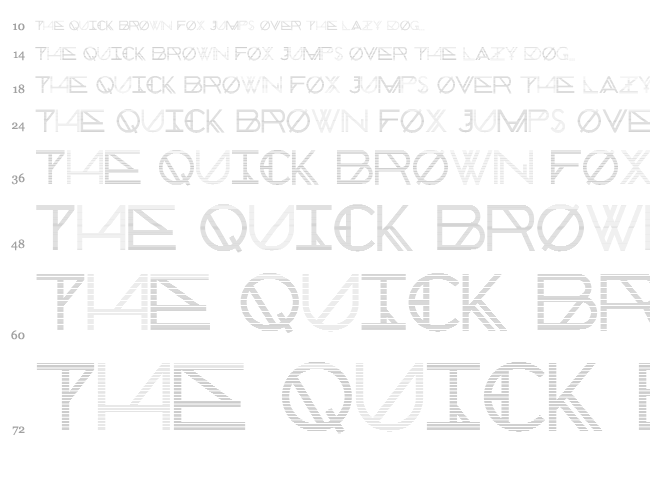Chronic font waterfall