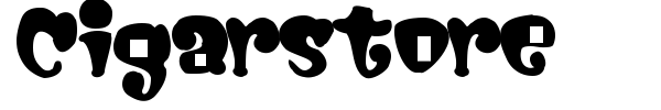 Cigarstore font
