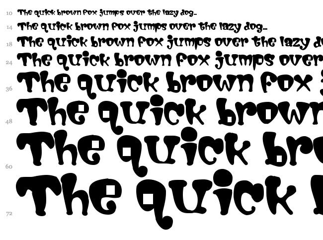 Cigarstore font waterfall