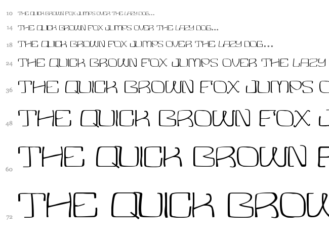 Cinder font waterfall