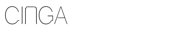 Cinga font
