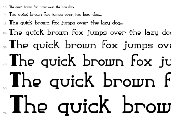 Classic Trash BRK font waterfall