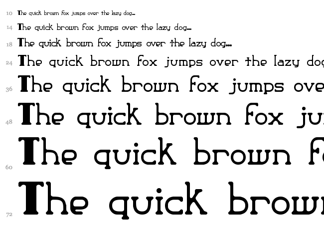 Classic Trash BRK font waterfall