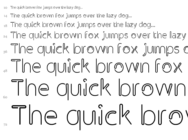 Clip font waterfall