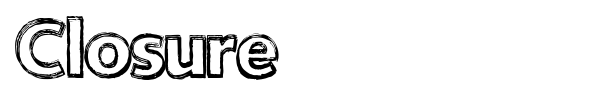 Closure font