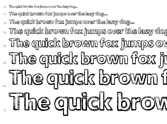 Closure font waterfall
