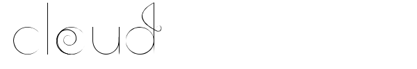 Cloud font