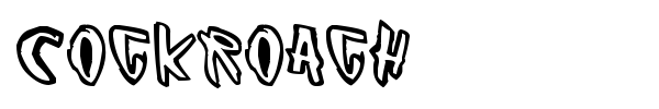 Cockroach font