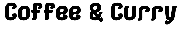 Coffee & Curry Shop G font preview