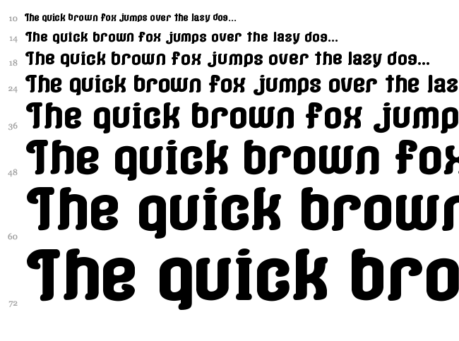 Coffee & Curry Shop G font waterfall