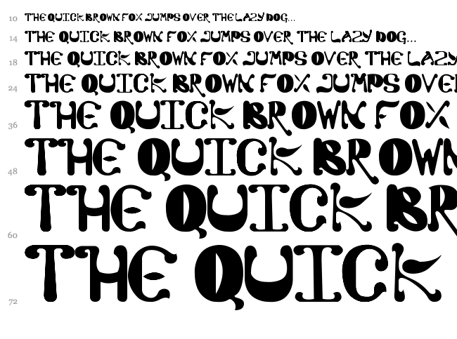 Colato font waterfall