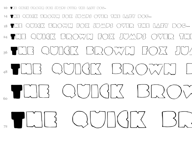 Coldplay font waterfall