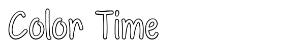 Color Time font