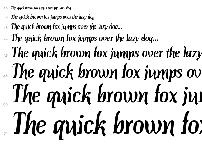 Colourbars font waterfall