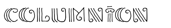 Columnion font preview
