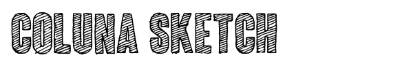 Coluna Sketch font