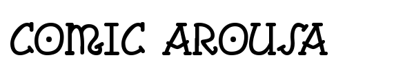 Comic Arousa font