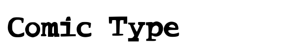 Comic Type font