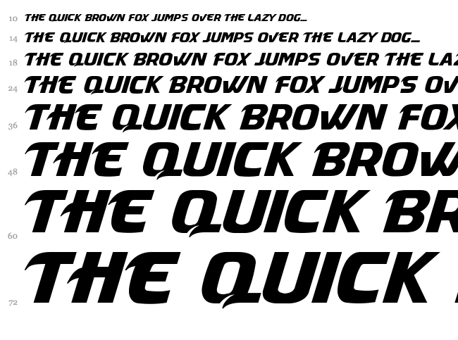 Masque font waterfall