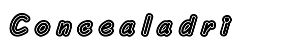Concealadri font preview