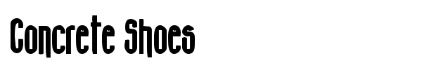 Concrete Shoes font
