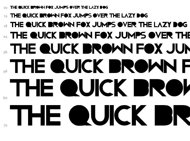 Confussion RNG font waterfall