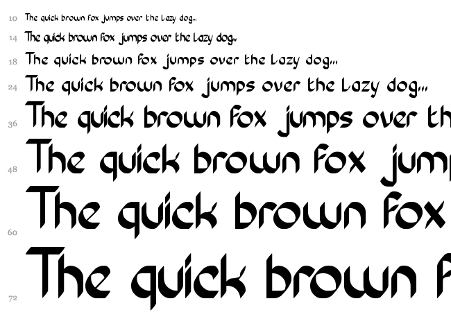 Conversation font waterfall