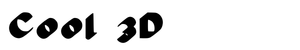 Cool 3D font