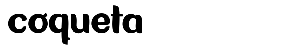 Coqueta font preview